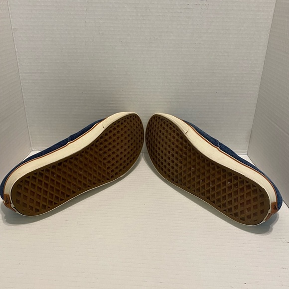 Vans Denim Off The Wall Mens Size 10 woth Leather Ties. - Picture 5 of 5